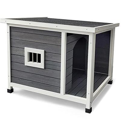 A4Pet Large Dog House Outdoor, Wooden Dog House Outside Dog