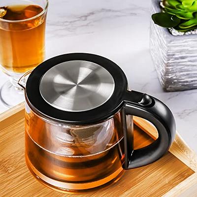 OVENTE 27 Ounce Reusable Loose Leaf Tea Infuser Well Matched with Glass Tea  Kettle KG612S, Portable