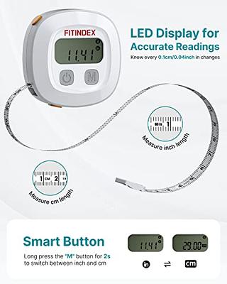 FITINDEX Smart Body Fat Scale and Tape Measure, Digital Bathroom