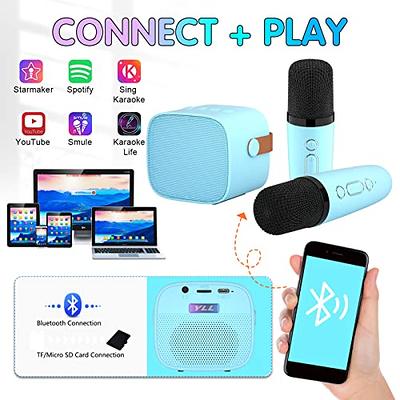 YLL Kids Karaoke Machine, Portable Bluetooth Speaker with Wireless  Microphone for Kids, Music Toys Gifts for Girls 4, 5, 6, 7, 8, 9, 10 +Year  Old