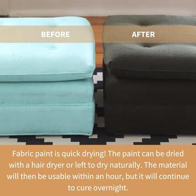 FabriCoat Fabric Paint - Used for Restoring or Changing the Color of  Couches, Chairs, Upholstery, Soft Furnishings, Car Interiors, Clothing, 