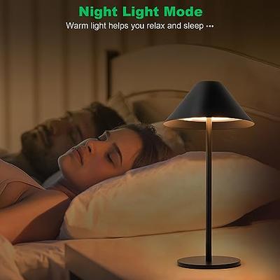 24CM LED Rechargeable Battery Operated Outdoor Touch Table Lamp Mood Light