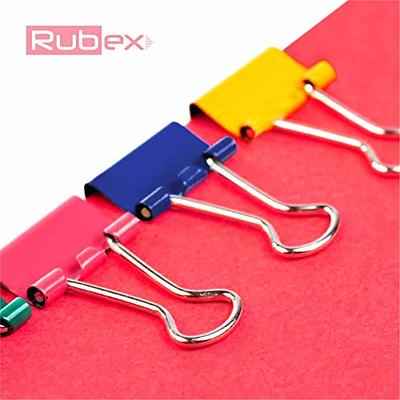 Rubex Binder Clips, Black Large Binder Clips, Jumbo Binder Clips Mixed  Sized 120