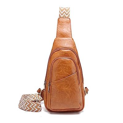AUYOCO Vegan Leather Crossbody Bags for Women, Crossbody Purse with Guitar  Strap Zipped Pockets Handbag Shoulder Bag - Yahoo Shopping