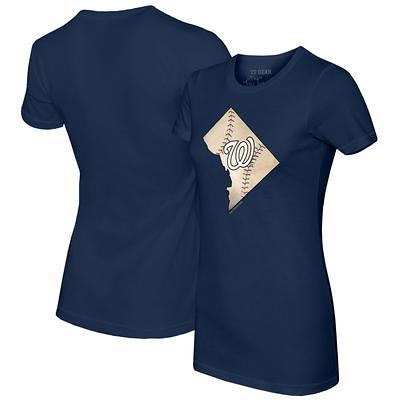 Seattle Mariners Tiny Turnip Women's Stitched Baseball T-Shirt - Navy