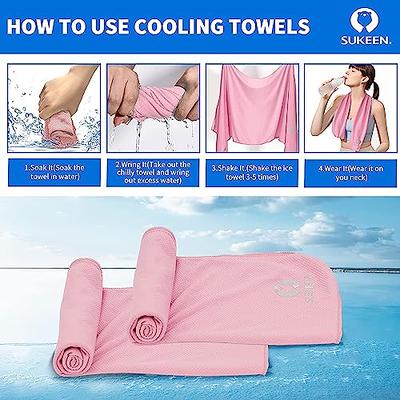 Cooling Towels 3 Pack - Lightweight Microfiber Towel for Gym, Workout,  Sport & Sweat - Quick Dry Towel