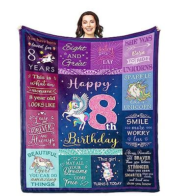 Solzien 8 Year Old Girl Birthday Gift Ideas Blanket 60x50, Best