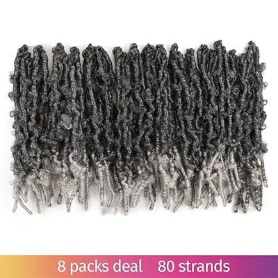 Faux Locs Crochet Hair 12  Pre-Looped Handmade Crochet Braids Synthe –  Toyotress