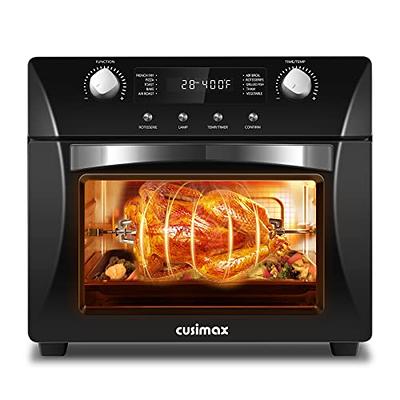 Air Fryer Oven , Countertop Toaster Oven, 3-Rack Levels, 4 mechinical  knobs，Black housing with single glass door(24 QT 1700W) - Bed Bath & Beyond  - 36544248