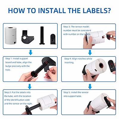 Betckey - Compatible Shipping Labels Replacement for Brother DK-1241 (4 x 6), Use with Brother QL Label Printers [10 Rolls + 2 Reusable Cartridges]