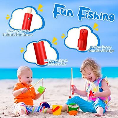 Sumind 6 Pcs Magnetic Fishing Poles Kids Wooden Magnetic Fishing Rods with  Magnet Hooks Christmas Fishing Toy Gifts for Boys Girls Fishing Game (Red)  - Yahoo Shopping