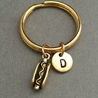 Hot Dog Charm Keychain