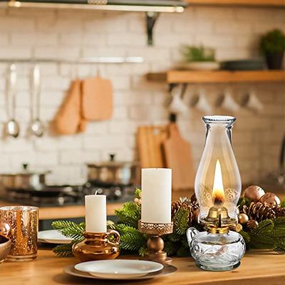 4 Pieces Oil Lamps, Vintage Glass Kerosene Lamp Oil Lantern, Classic  Chamber Hurricane Lamps Decorative Oil Lamp for Indoor Use Home Tabletop  Decor