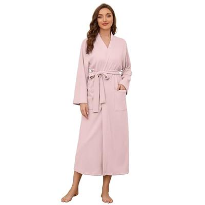 U2SKIIN Women Robes Long Knit Bathrobe Soft Sleepwear Comfortable Ladies  Stretch Loungewear