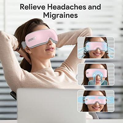 Eye Massager with Heat, Vibration and Air Pressure Massage, Smart Migraine  Relief Products for Headache Relief, Sleep Eye Mask to Alleviate Eye Strain  Dark Circles 