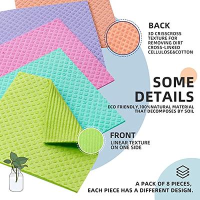 Swedish Dishcloth Cellulose Sponge Cloths Eco-Friendly Reusable