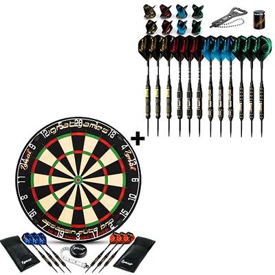 Narwhal Tournament Steel Tip Dart Set for Bristle Dartboards, 22g