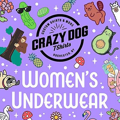 Crazy Dog T-Shirts Cat Middle Finger Womens Panties Funny Graphic Bikini  Brief Underwear For Ladies