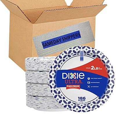 Dixie Paper Plates, 8 1/2 Inch, Dinner Size Printed Disposable