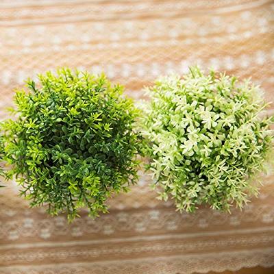 THE BLOOM TIMES 2 Pcs Fake Plants for Bathroom/Home Office Decor, Small  Artificial Faux Greenery for House Decorations (Potted Plants)