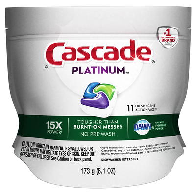 Cascade Platinum ActionPacs Fresh Scent Dishwasher Detergent with Dawn  36-Count (2-Pack) - Yahoo Shopping