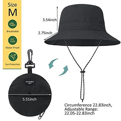Zando Waterproof Bucket Hat for Women Men Outdoor Fishing Hats for Men  Packable Sun Hat Women