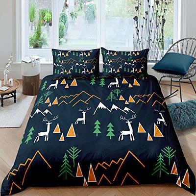 Snow Polar Bear Dark Blue Bedding, Duvet Cover Set & Pillowcase, Zippe