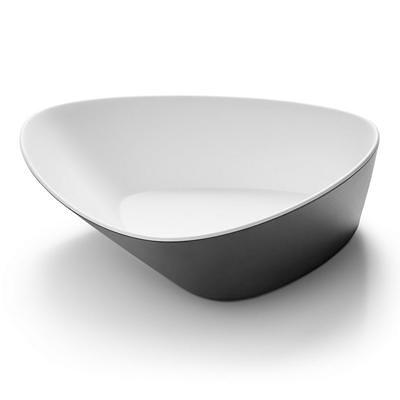 Acopa Rittenhouse 112 oz. White Square Melamine Bowl