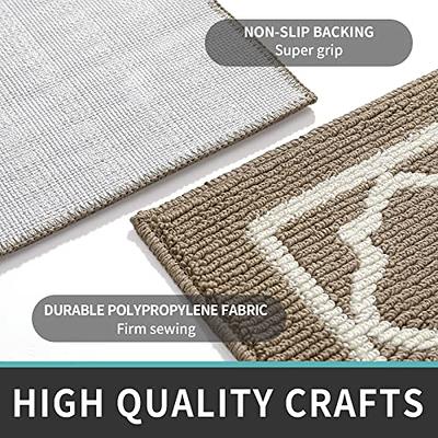 DEXI Indoor Doormat Front Door Rug, Absorbent Machine Washable