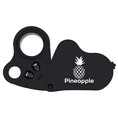 Pineapple 2 Pack 30X Jewelers Loupe Magnifier, Folding Pocket Magnifying Glass, Jewelry Eye Loop for Jewelers, Gems, Diamonds, Plants, Coins