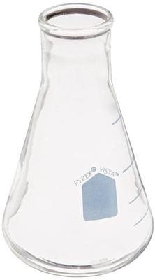 Corning Pyrex Borosilicate Glass Narrow Mouth Erlenmeyer Flasks with Heavy  Duty Rim, 1000ml Capacity (Case of 24)