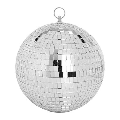 Suwimut 12 Inch Mirror Disco Ball Hanging Disco Lighting Ball with Hanging  Ring for Party or DJ Club Stage, Bar, Wedding, Holiday Decoration (Silver)