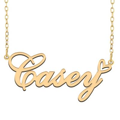 TinyName Custom Name Necklace Personalized 18K Gold Plated Nameplate  Customized Jewelry Gift for Women