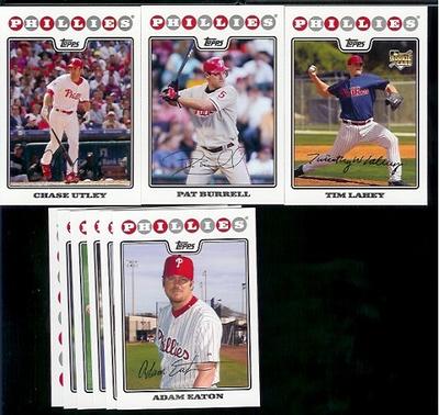 Philadelphia Phillies 2022 Topps Factory Sealed 17 Card Team Set