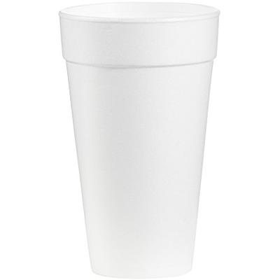 Dart 32TJ32 Foam Drink Cups 32oz White 25/Bag 20 Bags/Carton