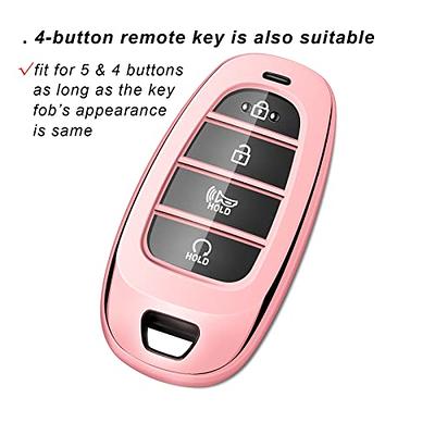 Tengare Car Key Fob Cover Compatible with Hyundai Key Case Pink Protector Keychain  Holder - Yahoo Shopping