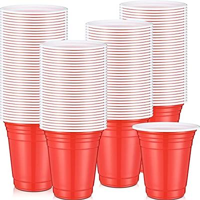 Zubebe 100 Pack 18oz Plastic Cups, Disposable Plastic Cups Large