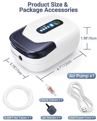 Outdoor Portable Mini Air Pump Air Stone Tube Air Oxygen Pump Usb