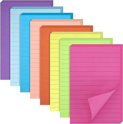 Post it Super Sticky Notes 4 in x 4 in 6 Pads 90 SheetsPad 2x the Sticking  Power Playful Primaries Colors Lined - Office Depot