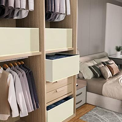 7 Grid 2pcs Wardrobe Clothes Organizer Foldable Visible Closet