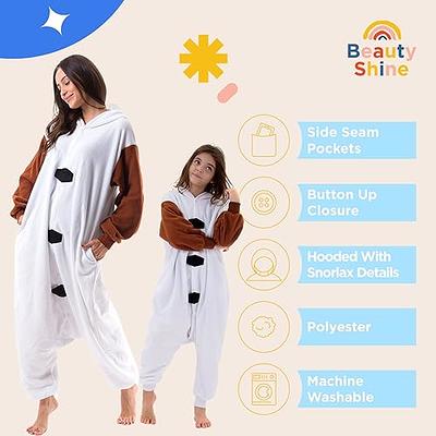 Beauty Shine Adult Unisex Olaf Cartoon Onesie Pajamas Cosplay