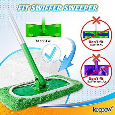 KEEPOW Reusable XL Mop Pads Compatible for Swiffer XL Sweeper X