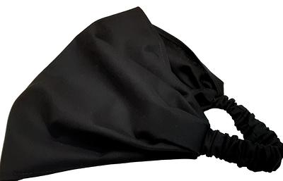 solid black bandana