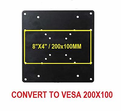 Mount Plus 1056 VESA 200x200 Universal Adapter Plate for TV Mounts, Convert VESA 75x75, 100x100 Mount to Fit 200X100, 200x200 mm VESA Patterns