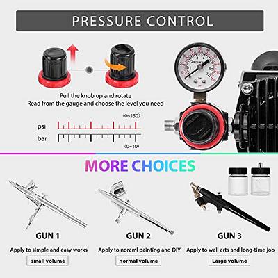 VIVOHOME Airbrush Kit Machine Airbrushing Compressor Set Sprayer