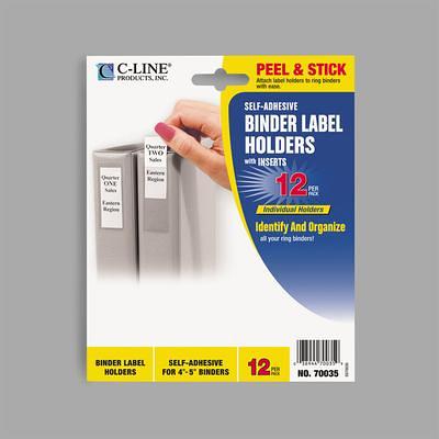 3 x 4 Self Adhesive Index Card Pockets, 20pcs Plastic Label Holder, Clear  - 3 x 4 - Yahoo Shopping