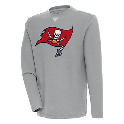 Women's Antigua White Tampa Bay Buccaneers Victory Chenille Pullover Sweatshirt Size: Small