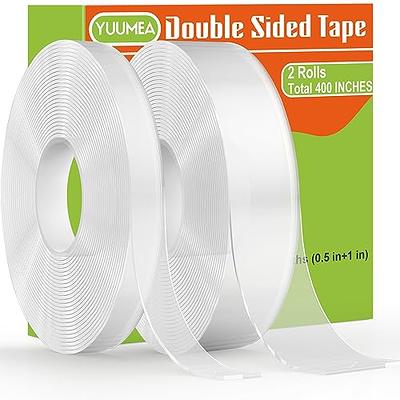 NBTAPE 3T Double Sided Tape Heavy Duty, Mounting Tape Strong Adhesive  Sticky Nano Tape, Multipurpose Removable Picture Hanging Strips Clear Two  Sided Poster Wall Tape Extra Large (16.5 Feet) - Yahoo Shopping