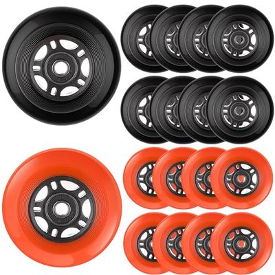 Syhood 16 Pieces Inline Skate Wheels 80mm Diameter Indoor Outdoor Roller  Skate Wheels 85A Inline Skate Replacement Wheels with Bearings ABEC-9 for  Inline Skating, Black and Orange - Yahoo Shopping