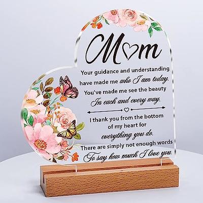 Acrylic Heart Plaque,daughter And Son Gifts For Great Mom